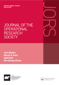 Cover image for Journal of the Operational Research Society, Volume 73, Issue 6, 2022