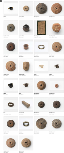 Figure 2a. a and b: some of the low-value items that were part Patterson’s NGV donation scheme. Screen shot taken of the NGV collections database by Yates, 21 July 2023.