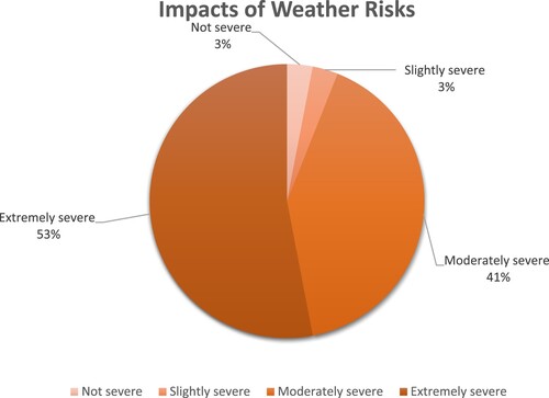 Figure 3. Impact of weather risk on respondents. Source: Authors, data collected from the field.