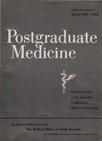 Cover image for Postgraduate Medicine, Volume 13, Issue 1, 1953