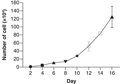 Figure 3. Growth curve of the high-grade serous ovarian cancer cell line.