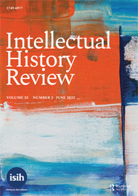 Cover image for Intellectual History Review, Volume 33, Issue 2, 2023