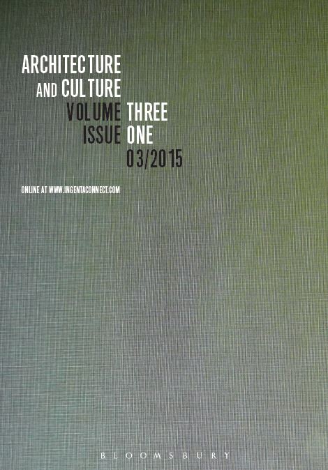 Cover image for Architecture and Culture, Volume 3, Issue 1, 2015