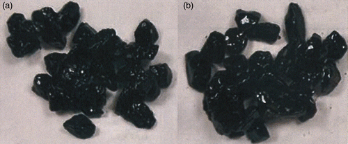 Figure 8 Ultrasonic test results showing condition of G3 mixtures after three cycles of conditioning: (a) 40/60 binder and (b) 160/220 binder. The lack of major differences in this test for the two binders suggests that the test is not very sensitive.