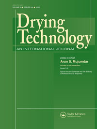 Cover image for Drying Technology, Volume 38, Issue 5-6, 2020
