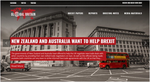 Figure 8. ‘New Zealand and Australia want to help Brexit’. Source: https://globalbritain.co.uk/. (accessed 22.05.18).