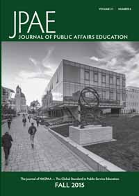 Cover image for Journal of Public Affairs Education, Volume 21, Issue 4, 2015