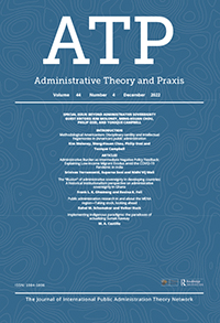 Cover image for Administrative Theory & Praxis, Volume 44, Issue 4, 2022