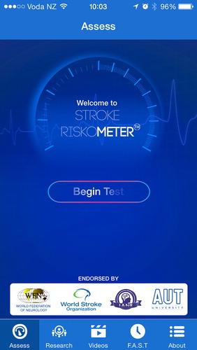 Figure 2. Stroke Riskometer AppTM