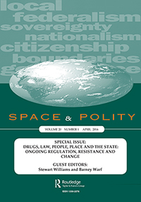 Cover image for Space and Polity, Volume 20, Issue 1, 2016