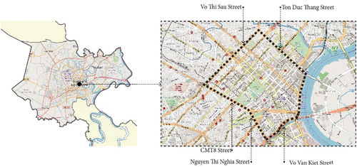 Figure 5. Research location and its boundary for Ho Chi Minh city case study.