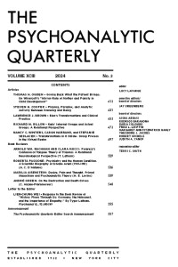 Cover image for The Psychoanalytic Quarterly, Volume 77, Issue 2, 2008