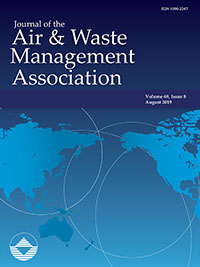 Cover image for Journal of the Air & Waste Management Association, Volume 69, Issue 8, 2019