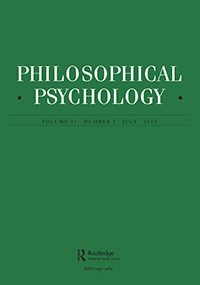 Cover image for Philosophical Psychology, Volume 31, Issue 5, 2018