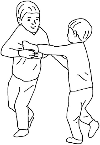Figure 12. Pulling as part of play.