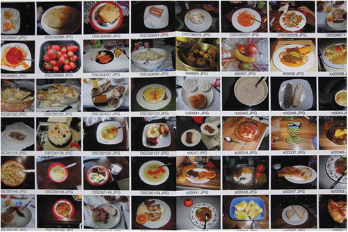 Photo 1. Pictures of food.