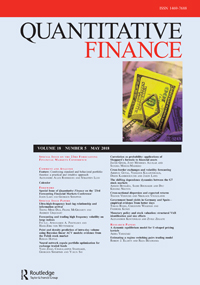 Cover image for Quantitative Finance, Volume 18, Issue 5, 2018