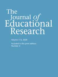 Cover image for The Journal of Educational Research, Volume 113, Issue 4, 2020