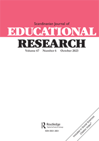 Cover image for Scandinavian Journal of Educational Research, Volume 67, Issue 6, 2023