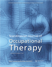 Cover image for Scandinavian Journal of Occupational Therapy, Volume 24, Issue 6, 2017