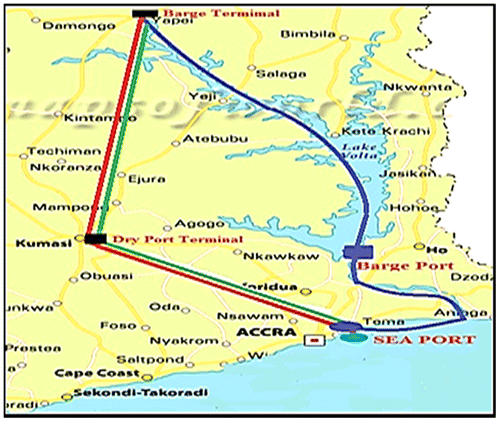 Figure 2. Ghana river map (2013).