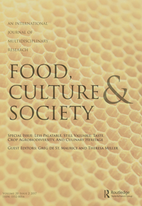 Cover image for Food, Culture & Society, Volume 20, Issue 2, 2017