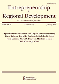 Cover image for Entrepreneurship & Regional Development, Volume 36, Issue 1-2, 2024