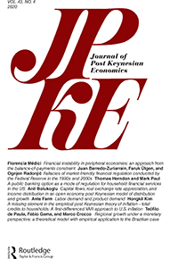 Cover image for Journal of Post Keynesian Economics, Volume 43, Issue 4, 2020