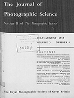 Cover image for The Imaging Science Journal, Volume 3, Issue 4, 1955