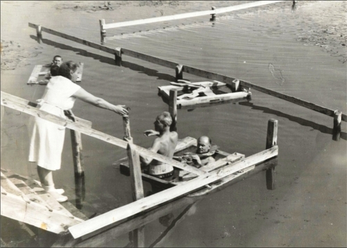 Figure 1 The first WHT hanger equipment constructed by Moll in 1953.